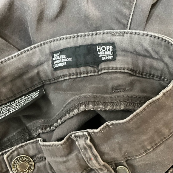 BUFFALO DAVID BITTON Hope Mid Rise Gray Skinny Jeans 29x30 - Picture 7 of 8